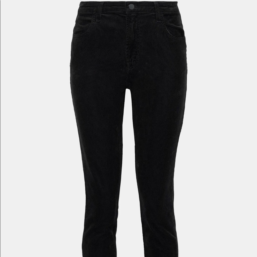 J Brand High Rise Skinny Alana Black Corduroy sz28